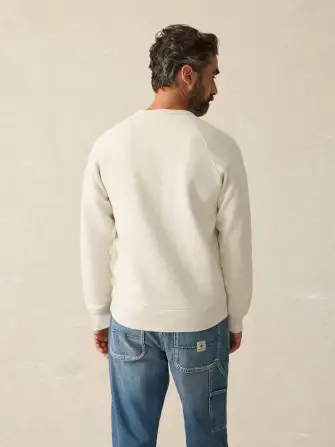 High Standard Fleece Crewneck - Antique Ivory Heather(Antique Ivory Heather,XS)