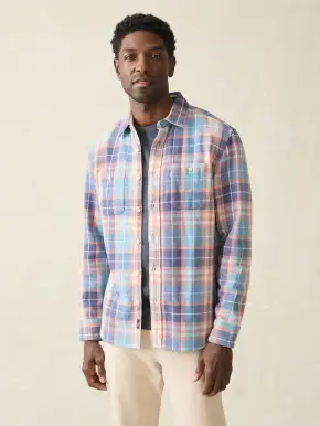 Surf Flannel - Bristol Blue Plaid