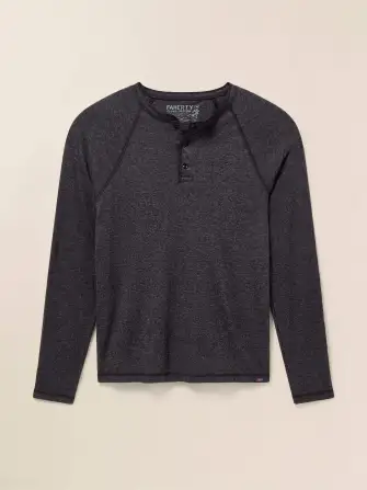Long-Sleeve Cloud Henley (Tall) - Charcoal Heather