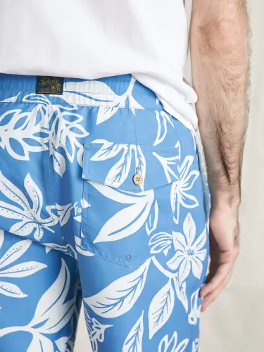 Surfrider Sunwashed Boardshort - Sky Floral(Sky Floral,28)
