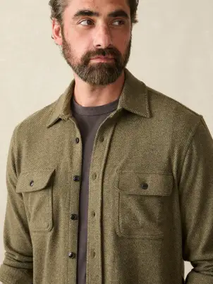 Legend™ Sweater Shirt - Olive Melange Twill(OLIVE MELANGE TWILL,XS)