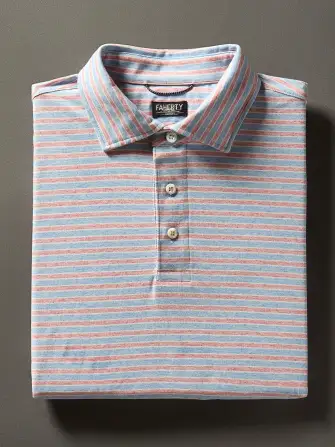 Short-Sleeve Movement™ Polo Shirt - Horizon Line Stripe