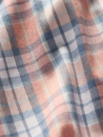 Movement™ Shirt Classic Fit - Ocean Coral Plaid(Ocean Coral Plaid,XS)
