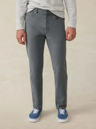Stretch Terry 5-Pocket Athletic Fit Pant - Slate