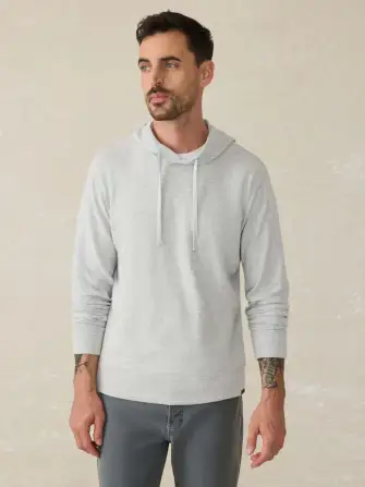 Sunwashed Slub Hoodie - Light Grey Heather