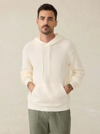 Sunwashed Sweater Hoodie - White Shell