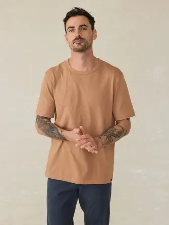 Sunwashed Regenerative Cotton Tee - Bronze