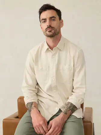 Tried & True Chambray Workshirt - Coastal Cream(Coastal Cream,XS)