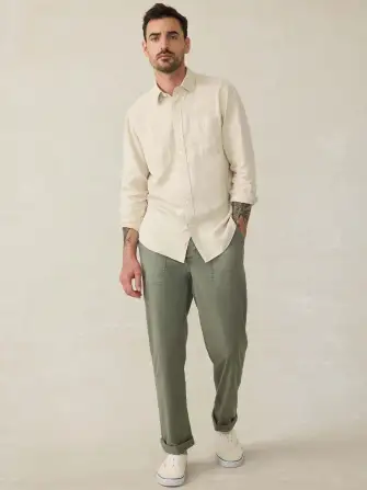 Tried & True Chambray Workshirt - Coastal Cream(Coastal Cream,XS)
