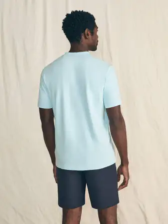 Short-Sleeve Sunwashed Henley - Blue Oasis(Blue Oasis,XS)