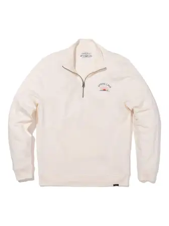 Spring Lake Terry Quarter Zip - Solar White