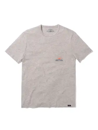 New York Short-Sleeve Crew T-Shirt - Grey Heather