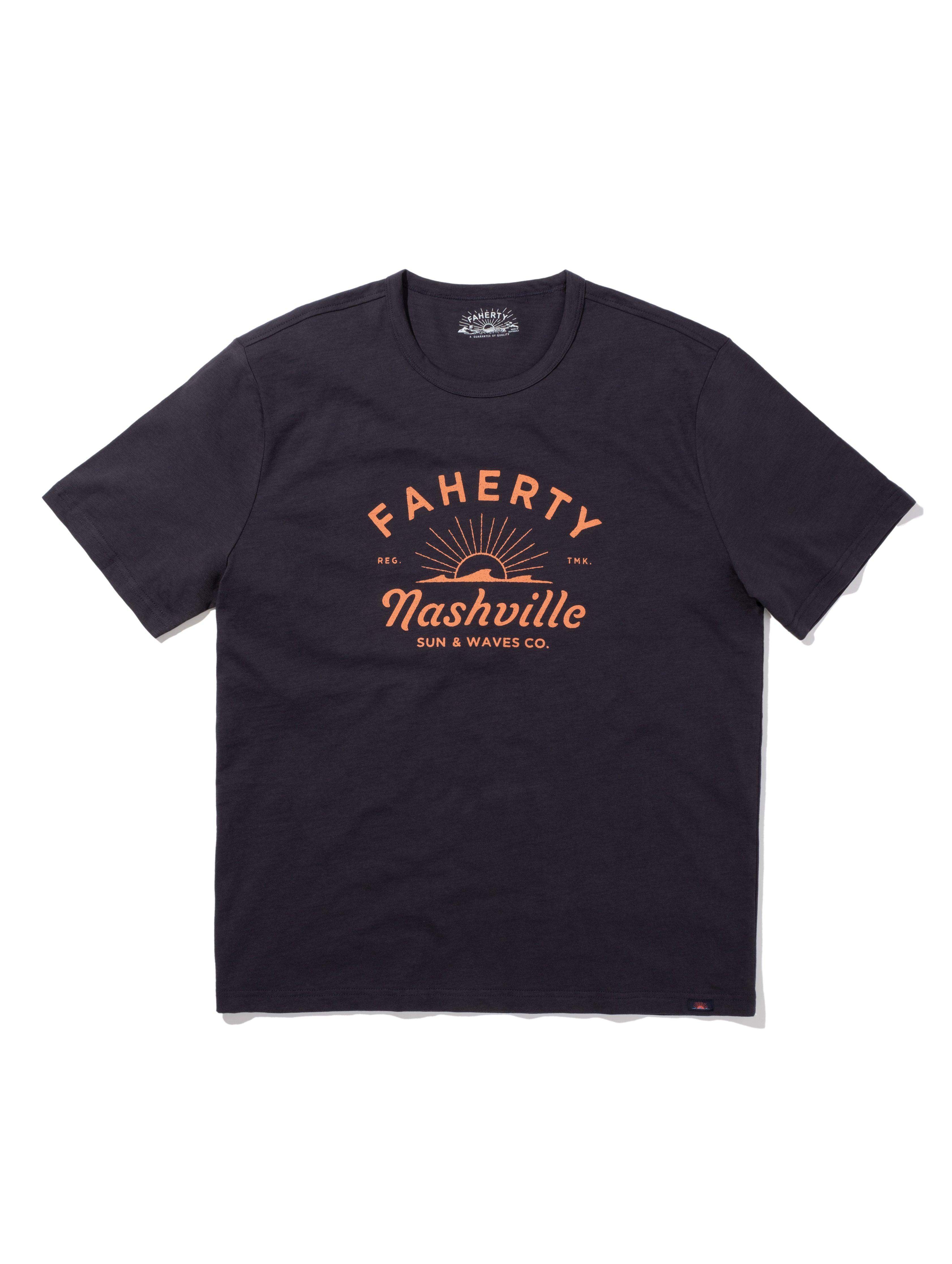 Nashville Short-Sleeve Crew T-Shirt - Washed Black