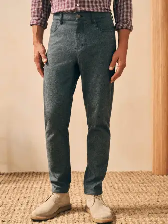 Knit Flannel 5-Pocket Pant - Mountain Charcoal