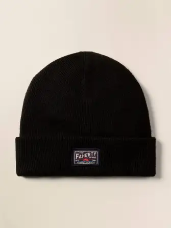 Faherty Logo Beanie - Black