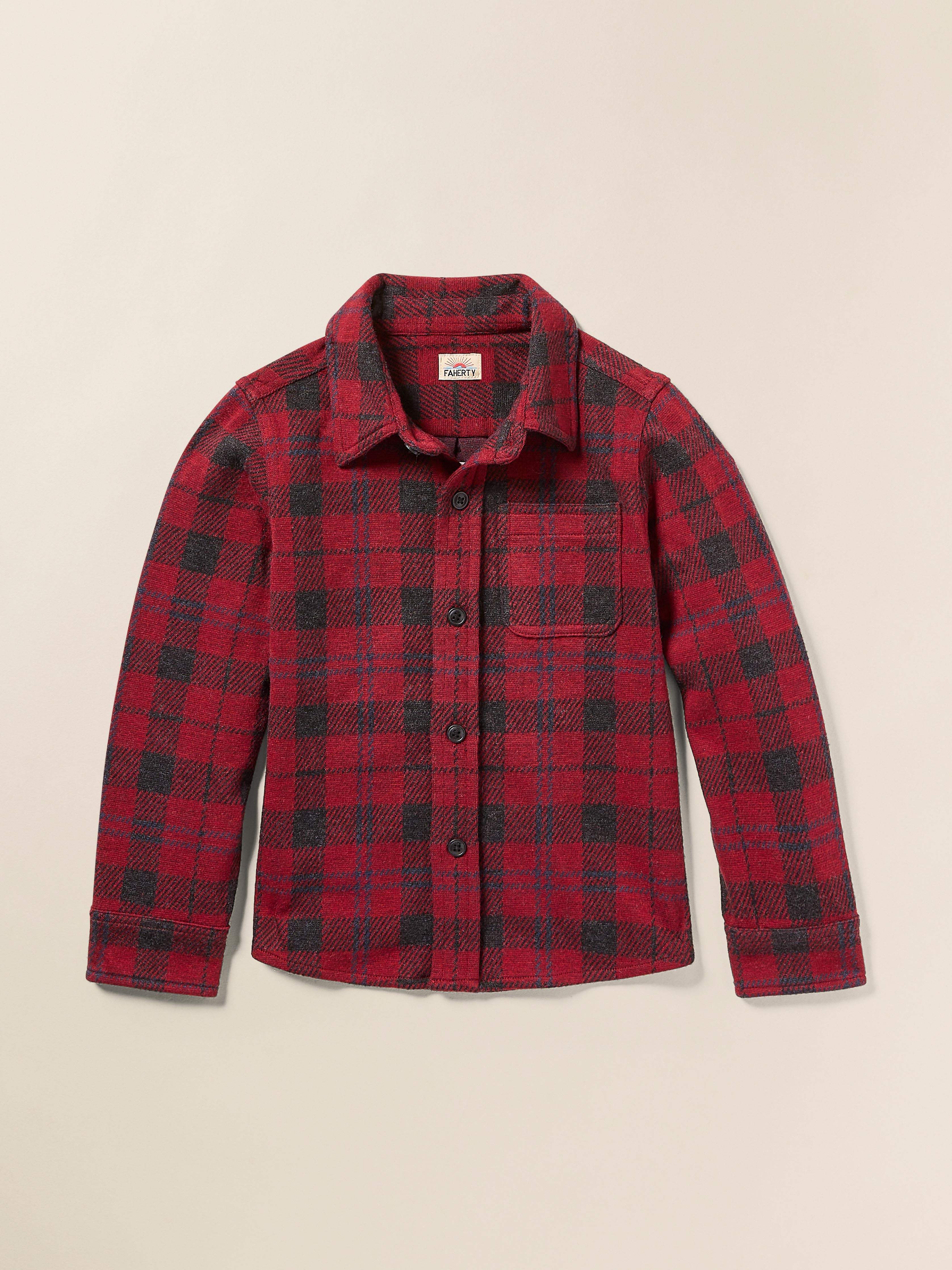 Kids Legend™ Sweater Shirt - Cherry Creek Plaid