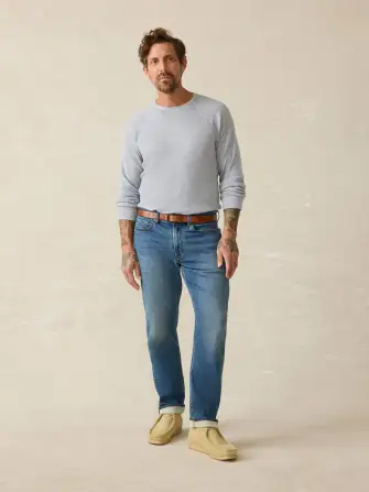 Long-Sleeve Cloud Waffle Crew - Frosty Slate Heather(Frosty Slate Heather,XS)