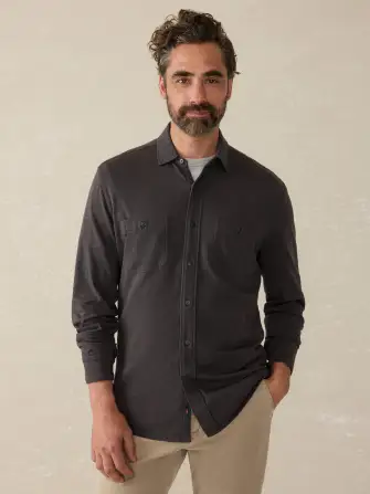 Sunwashed Knit Shirt - Washed Black