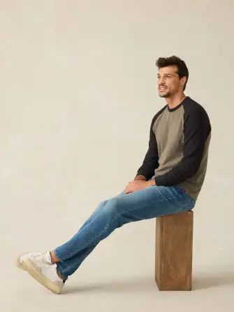 Legend™ Baseball Sweater Crew - Mossy Charcoal(Mossy Charcoal,XS)