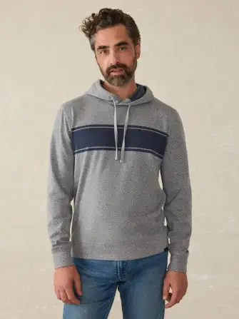 Legend™ Sweater Hoodie - Fossil Grey Surf Stripe