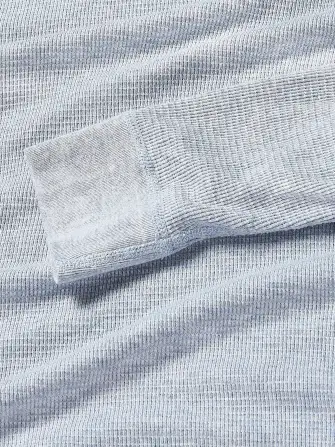 Long-Sleeve Cloud Waffle Crew - Frosty Slate Heather(Frosty Slate Heather,XS)