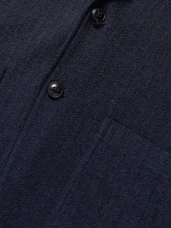 Inlet Knit Tweed Blazer - Navy Twilight Herringbone(Navy Twilight Herringbone,XS)