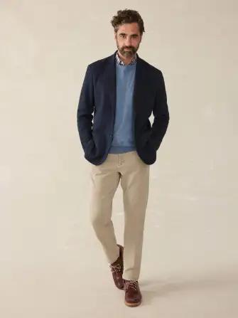 Inlet Knit Tweed Blazer - Navy Twilight Herringbone(Navy Twilight Herringbone,XS)
