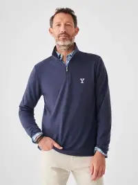 Yale Movement™ Quarter Zip - Blue Nights