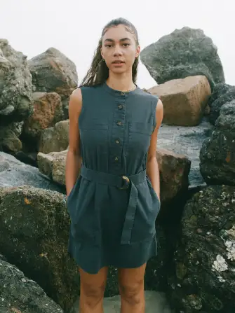 Avalon Dress - Washed Black