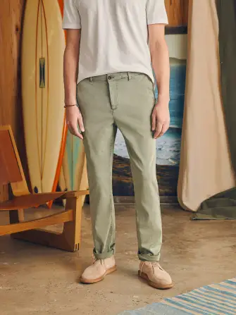 Coastline Stretch Chino (30 Inseam) - Mountain Olive