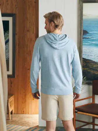 Sunwashed Slub Hoodie - Blue Breeze(Blue Breeze,XS)