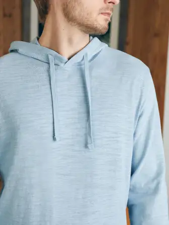 Sunwashed Slub Hoodie - Blue Breeze(Blue Breeze,XS)