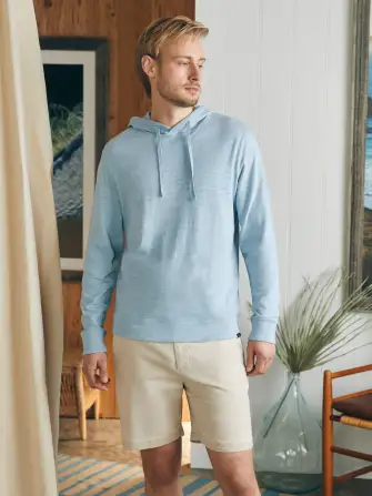 Sunwashed Slub Hoodie - Blue Breeze(Blue Breeze,XS)