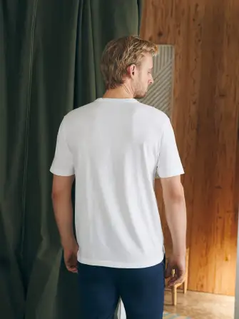 Surf Stripe Sunwashed Pocket Tee - White(White Surf Stripe,XS)