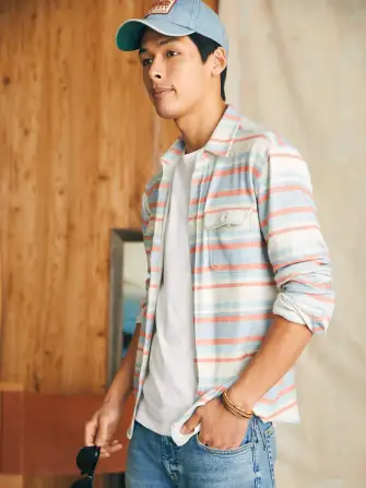 Legend™ Sweater Shirt (Tall) - Coral Reef Stripe