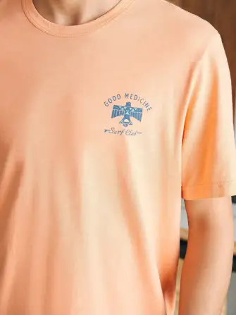 Steven Paul Judd Good Medicine Surf Club Tee - Island Melon(Island Melon,XS)