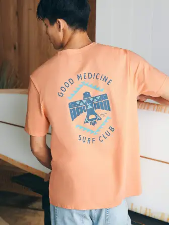 Steven Paul Judd Good Medicine Surf Club Tee - Island Melon