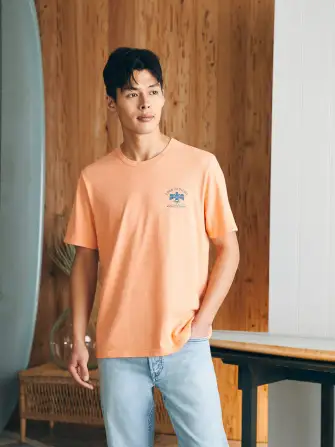 Steven Paul Judd Good Medicine Surf Club Tee - Island Melon(Island Melon,XS)