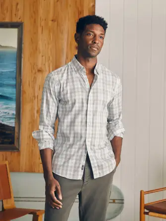 Movement™ Shirt - Grey Cream Plaid