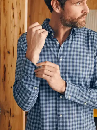 Movement™ Shirt - Navy Skies Check(Navy Skies Check,XS)