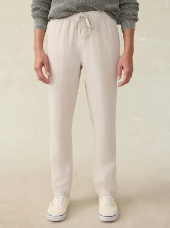 Linen Drawstring Pant - Weathered Sand