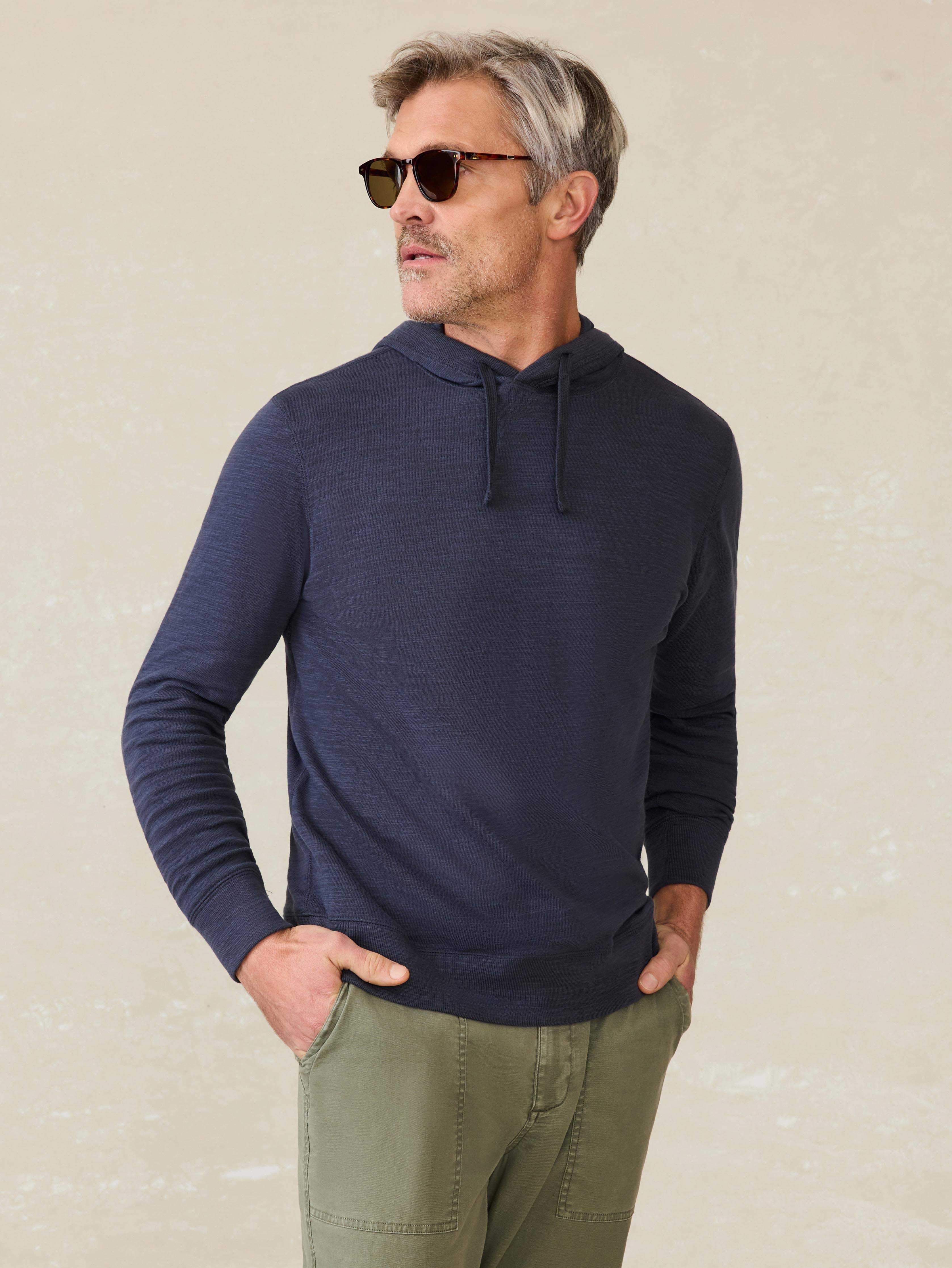 Sunwashed Slub Hoodie - Blue Nights
