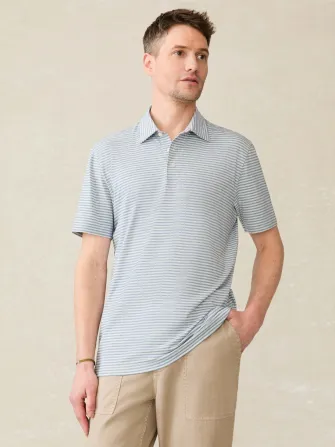 Short-Sleeve Movement™ Polo Shirt - Long Valley Stripe