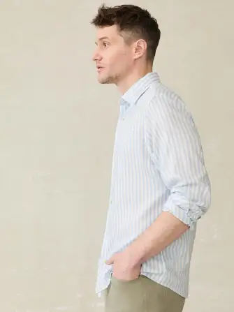 Movement™ Monterey Shirt - Blue Cape Stripe(Blue Cape Stripe,XS)