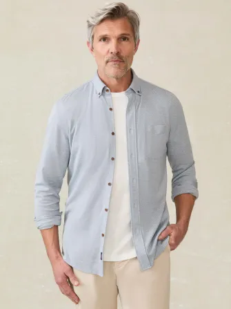 Coastline Knit Shirt - Oceanside Blue