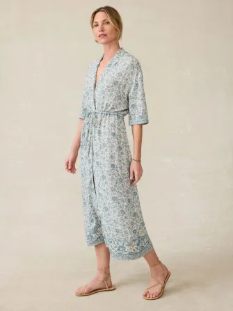 Island Dress - Blue Water Floral