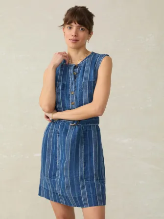 Avalon Dress - Dockside Stripe