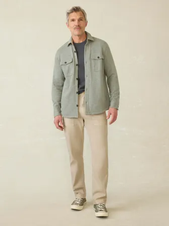 Inlet Knit CPO - Olive Brush Melange