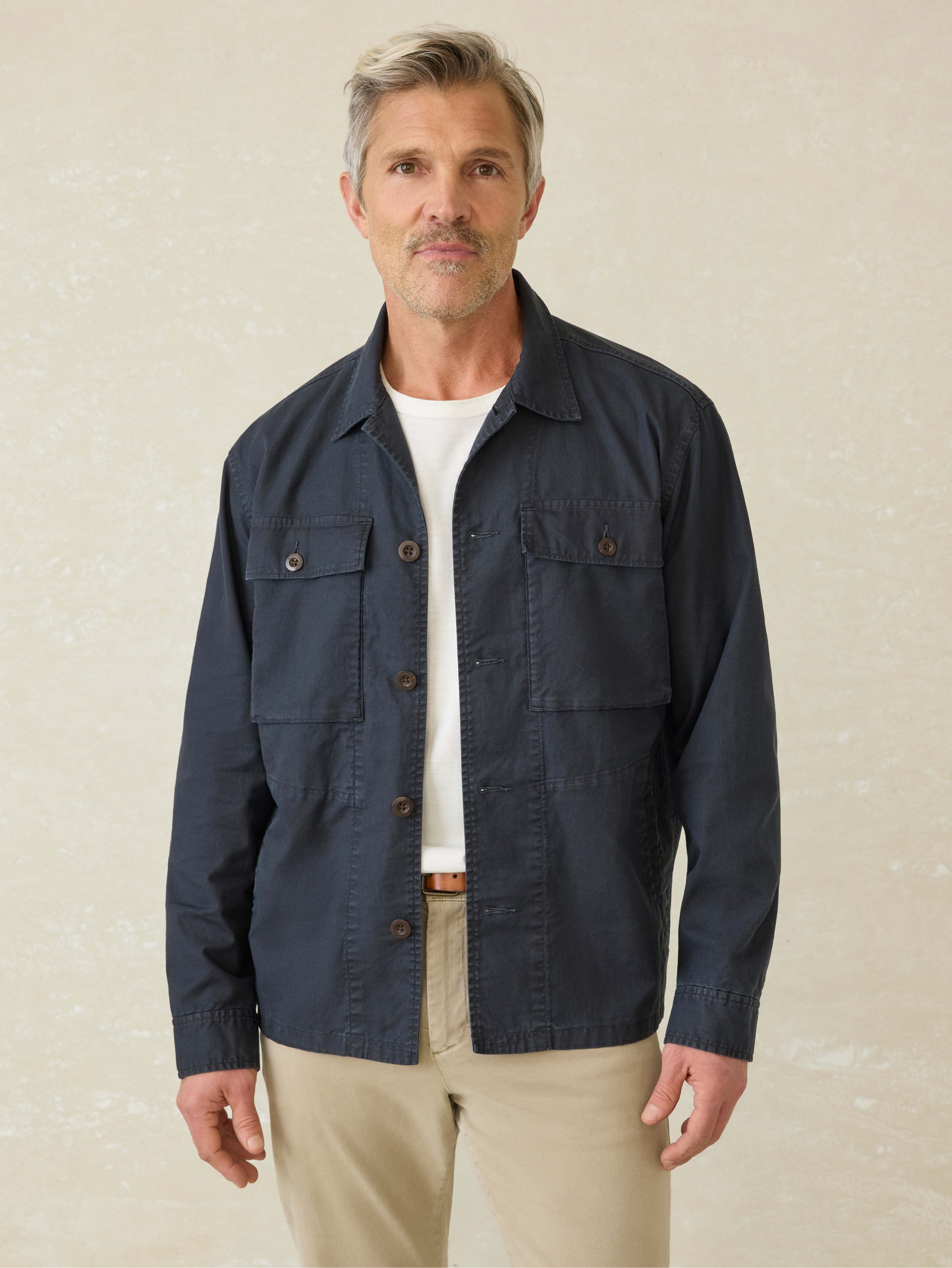 Commander Shirt Jacket - Washed Charcoal