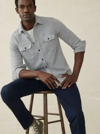 Legend™ Sweater Shirt (Tall) - Fossil Grey Twill(Fossil Grey Twill,MT)